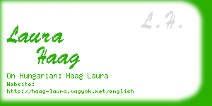 laura haag business card